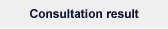 Consultation result